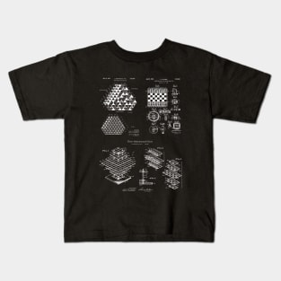 Chess Lovers Boardgame Patent Image Kids T-Shirt